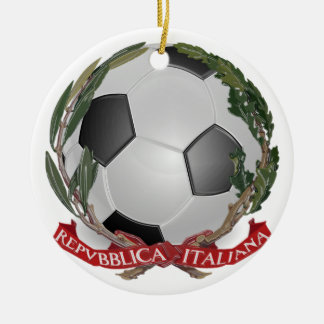 En Céramique Ornement du football de football de l'Italie