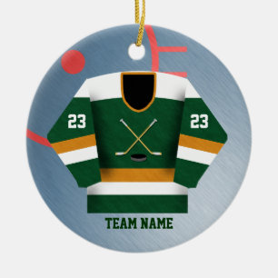 En Céramique Ornement du Jersey de joueur de hockey
