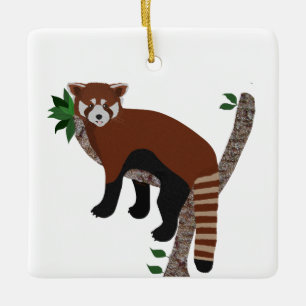 En Céramique Ornement du Panda rouge