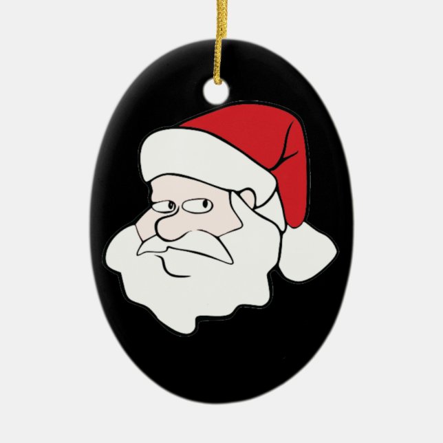 En Céramique Ornement du Père Noël (Devant)