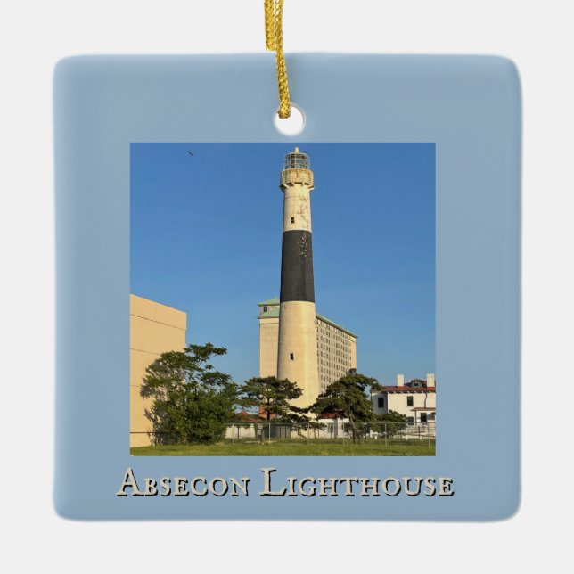 En Céramique Ornement du phare d'Absecon (Devant)