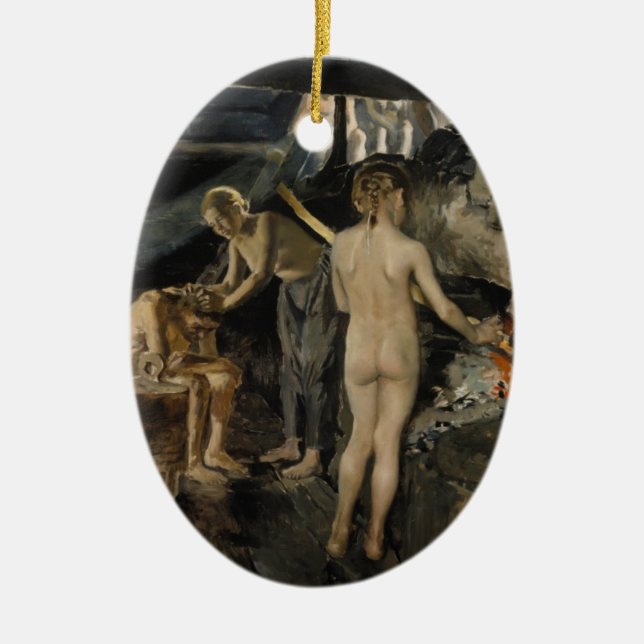 En Céramique Ornement du sauna de Gallen-Kallela (Devant)