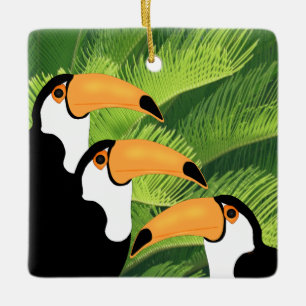 En Céramique Ornement du Toucan
