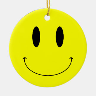 En Céramique Ornement du visage souriant KRW