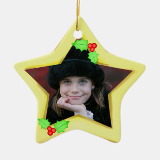 En Céramique Ornement fait sur commande d'arbre de Noël de