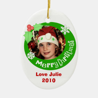 En Céramique Ornement fait sur commande d'arbre de Noël de