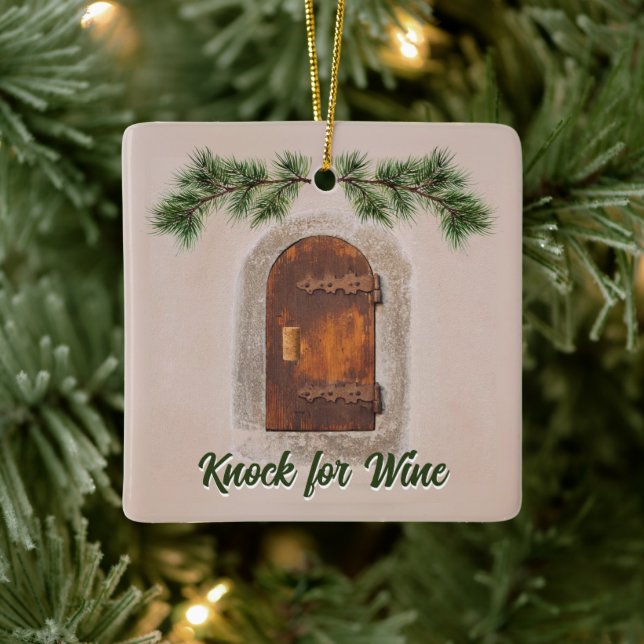 En Céramique Ornement - Fenêtre à vin (Arbre)