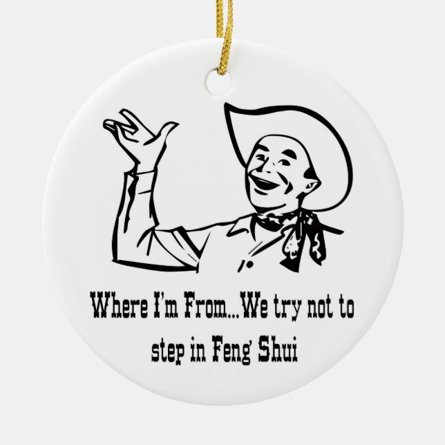 En Céramique Ornement Feng Shui (Devant)