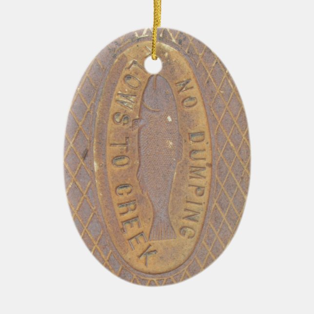 En Céramique Ornement - Flux à Creek (Devant)