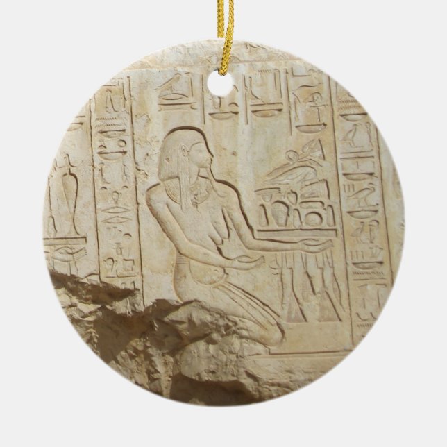 En Céramique Ornement hiéroglyphe d'Égypte (Devant)