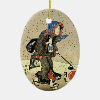 En Céramique Ornement japonais vintage de Noël