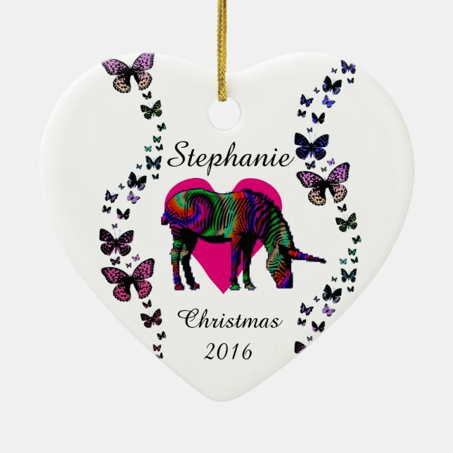 En Céramique Ornement magique de coutume d'amour de papillon de (Dos)