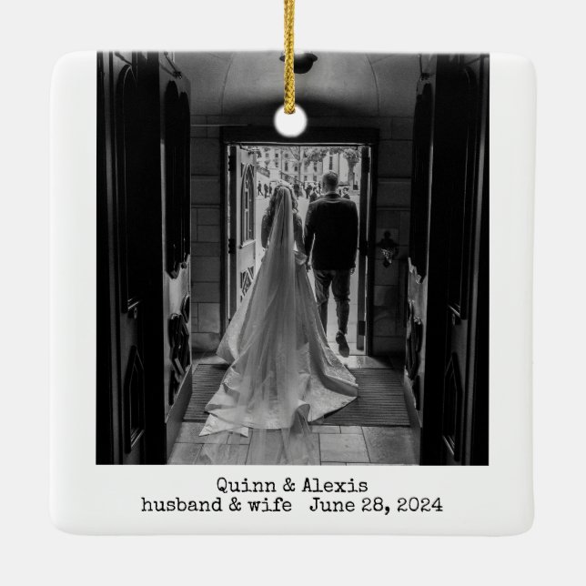 En Céramique Ornement Mariage classique (Dos)