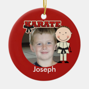 En Céramique Ornement masculin de photo de karaté
