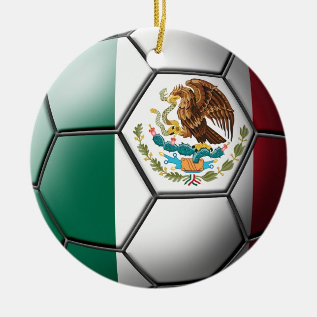 En Céramique Ornement mexicain du football (Devant)