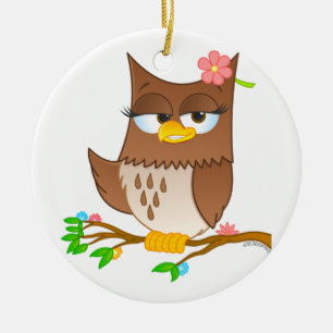 En Céramique Ornement mignon d'arbre de Noël d'Olivia VonHoot