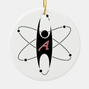 En Céramique Ornement moderne de logo d'athéisme