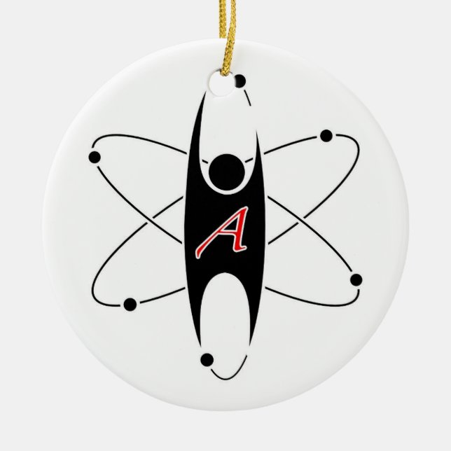 En Céramique Ornement moderne de logo d'athéisme (Devant)