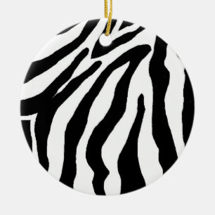 En Céramique Ornement noir et blanc de Noël d'impression de