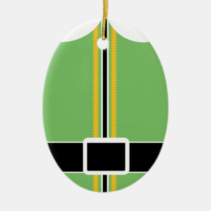 En Céramique Ornement ovale