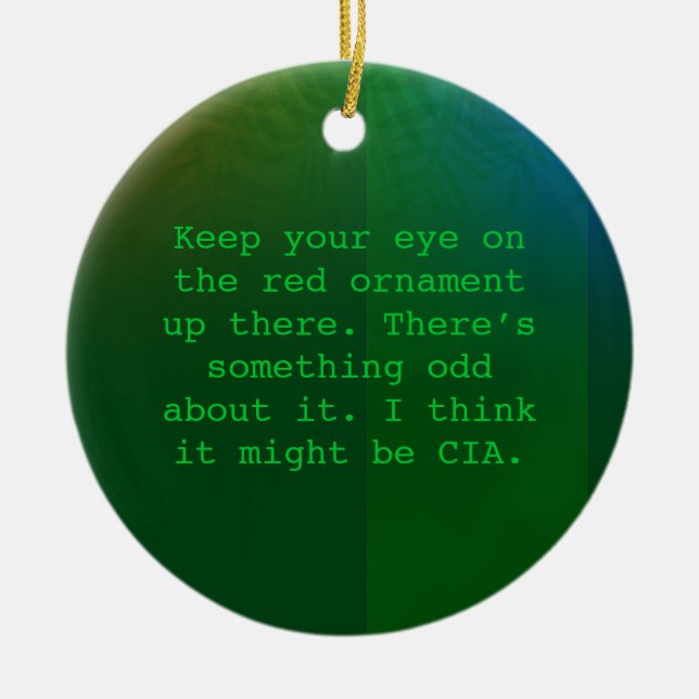 En Céramique Ornement paranoïde de Noël (Devant)