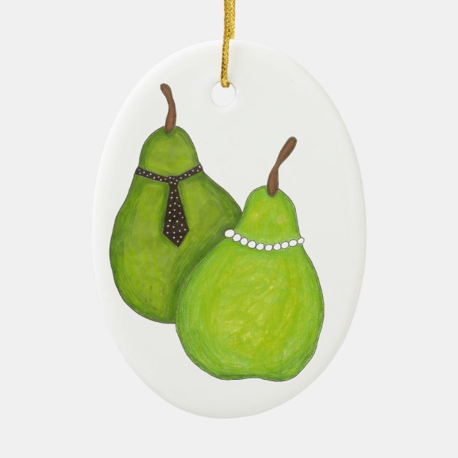 En Céramique Ornement parfait de paires (Devant)