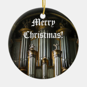 En Céramique Ornement parisien de Noël d'organe