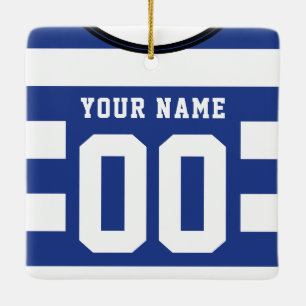 En Céramique Ornement personnalisable de modèle de Jersey de
