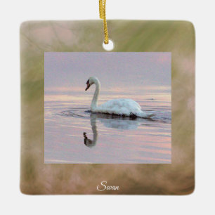 En Céramique Ornement photo de cygne