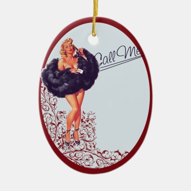 En Céramique Ornement - PinUp (Devant)