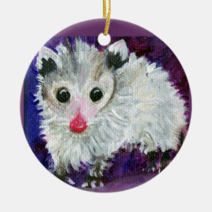 En Céramique Ornement pourpre d'opossum
