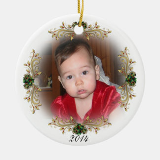 En Céramique Ornement religieux "Premier Noël de bébé"