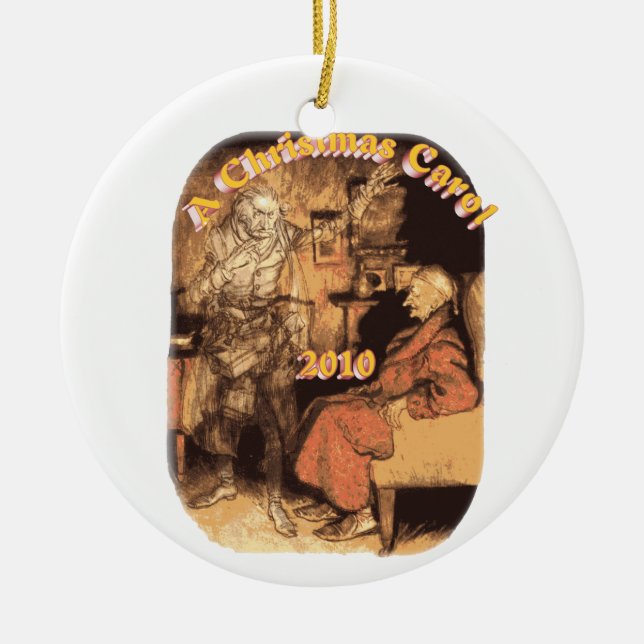 En Céramique Ornement rond de Marley et de grippe-sou 2010 (Devant)