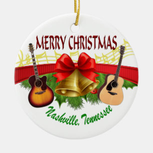 En Céramique Ornement rond de Nashville de Joyeux Noël