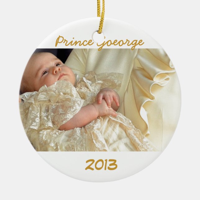 En Céramique Ornement royal de bébé (Devant)