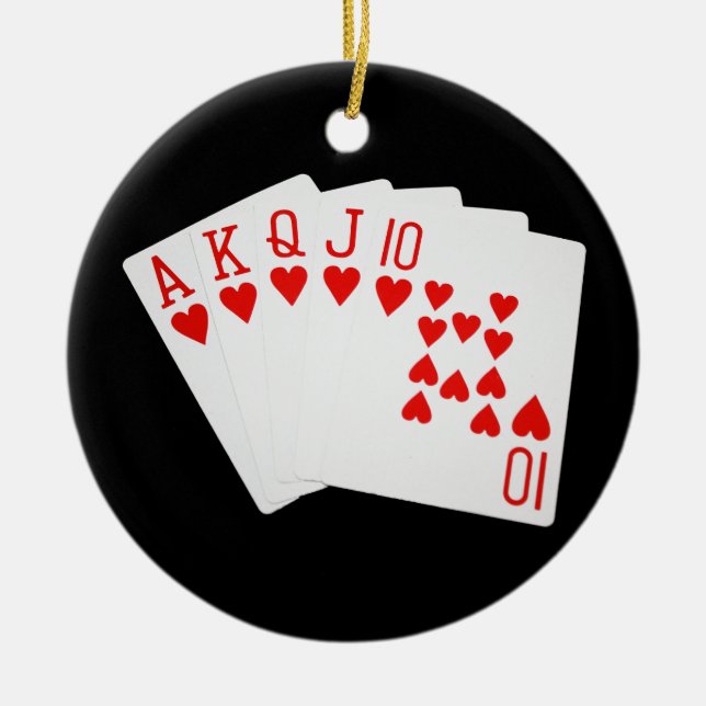 En Céramique Ornement Royal Flush (Devant)