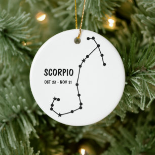 En Céramique Ornement Scorpio