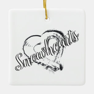 En Céramique Ornement Snowheart Moonhearts