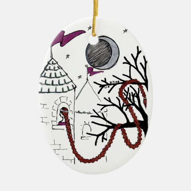 En Céramique Ornement très mauvais de jour des cheveux de (Devant)