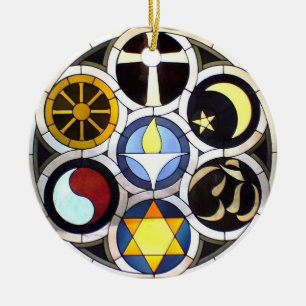 En Céramique Ornement universaliste unitarien de Noël