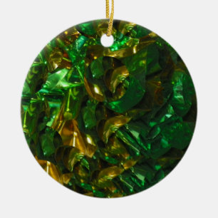 En Céramique Ornement vert d'or de cercle