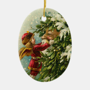 En Céramique Ornement victorien du père noël