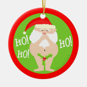 En Céramique Ornement vilain drôle de Noël de Père Noël