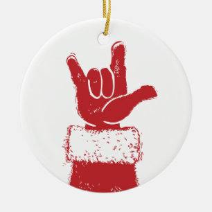 En Céramique Père Noël vous aime ornement