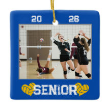 Photo personnalisé Ornement de volleyball année se
