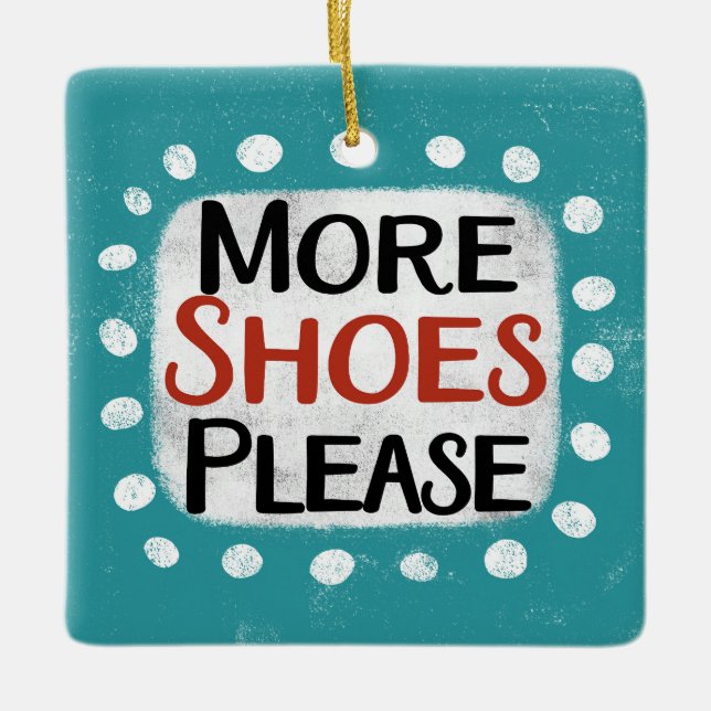 En Céramique Plus De Chaussures S'Il Vous Plaît Ornement (Devant)