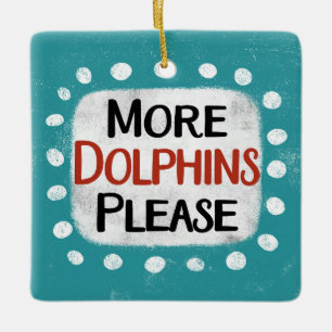 En Céramique Plus de dauphins S'il vous plaît Ornement
