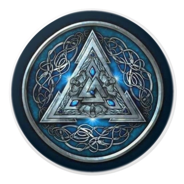 En Céramique Porte de conception ou bouton celtique de tiroir (Devant)