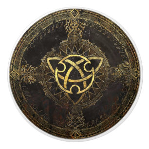 En Céramique Porte de conception ou bouton celtique de tiroir