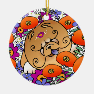En Céramique POWER BINDI FLOWER Chow - Ornement